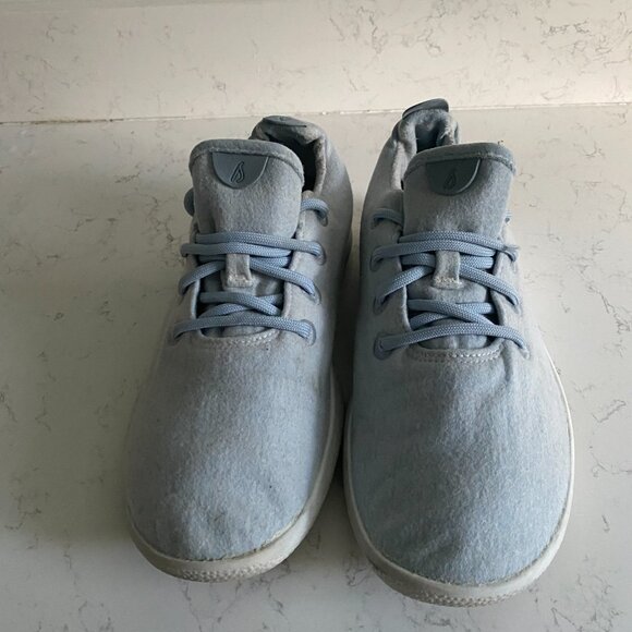 Allbirds Men’s Merino Wool Runner Frost Light Blue Sneakers Sze 10 0819 NV1 Fall - Picture 3 of 14